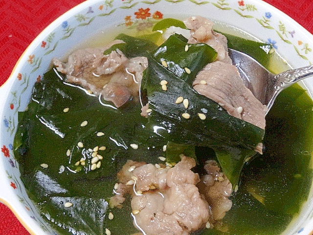 あっさりコク旨☆ 和風「牛肉わかめスープ」 レシピ・作り方 by Startrek|楽天レシピ